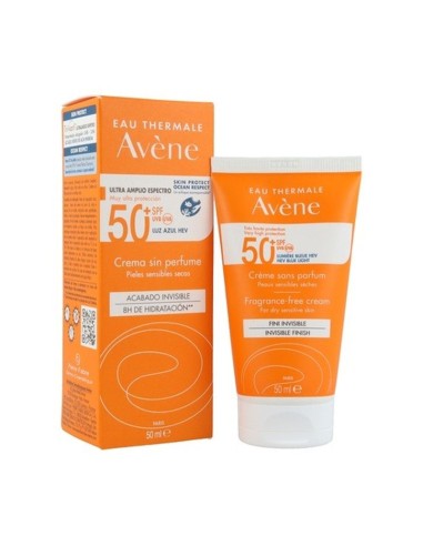 AVENE Sun Cream SPF 50+ Perfume free 50 ml