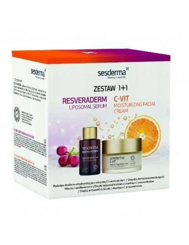 SESDERMA Sada sérum Resveraderm 30ml + krém C-VIT 50ml