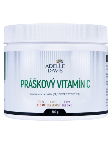 Adelle Davis Vitamín C, práškový, 500 g