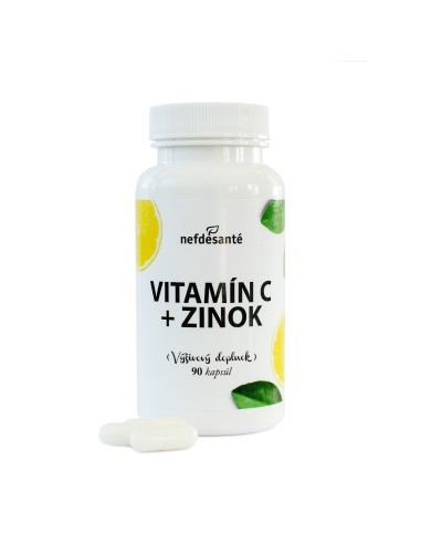 NEF DE SANTÉ Vitamín C + Zinok, 90 kapsúl